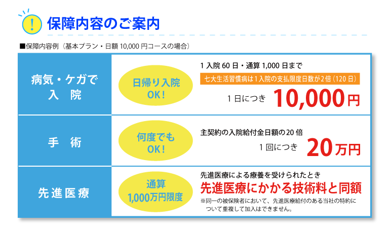 保障内容のご案内